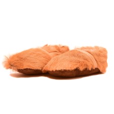 Springbok Fur Baby Booties (Natural Brown)