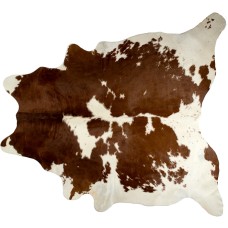 Cowhide Rug | Brown and White Special | XL | 38 SQ FT | A