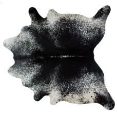 Cowhide Rug | Salt & Pepper Black and White with Canvas Backing | XL | 41 SQ FT
