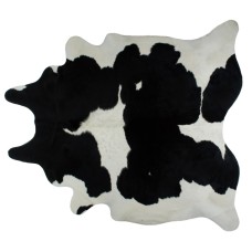 COWHIDE RUG | BLACK AND WHITE SPECIAL WITH CANVAS BACKING | XL | 46 SQ FT