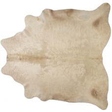 Cowhide Rug | Pearl with Canvas Backing | L | 36 SQ FT