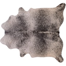 COWHIDE RUG | SALT & PEPPER BLACK AND WHITE WITH CANVAS BACKING | XL | 38 SQ FT