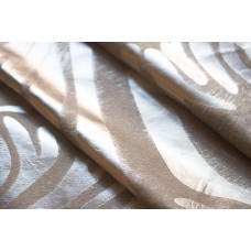 Cowhide Rug Silver Zebra Metallic on Beige - L - (35 SQFT)