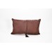 Cowhide 3 Panel Brown & White Pillow (12" x 20")