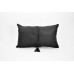 Cowhide 3 Panel Black & White Pillow (12" x 20")