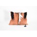 Springbok Small Pillow with Chocolate Suede Backing (12" x 16")