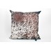 Cowhide Large Brown & White Pillow (24" x 24")