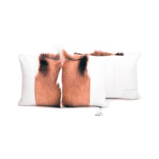 Springbok Ice White Pillow (12" x 20")