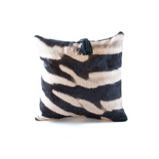 Zebra Medium Hide Pillow (16" x 16")