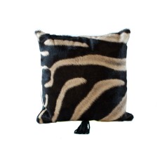 Zebra Medium Hide Pillow (16" x 16")