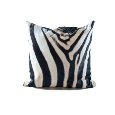 Zebra Large Hide Pillow (20" x 20")