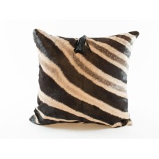 Zebra Large Hide Pillow (20" x 20")