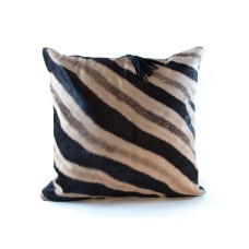 Zebra Large Hide Pillow (20" x 20")