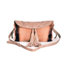 Dotis Tassel Handbag (Stone Leather Backing)