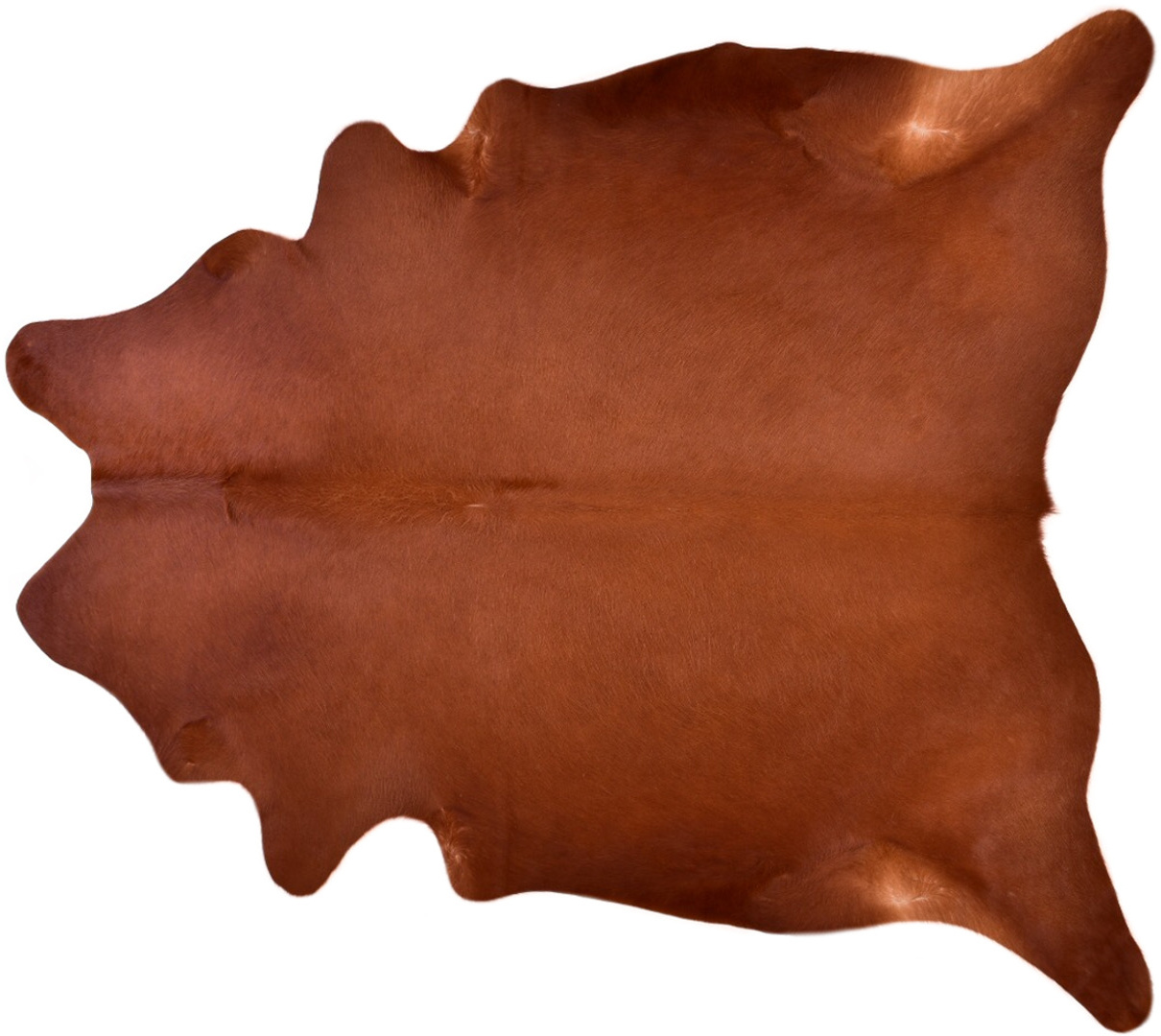 Cowhide Rug Solid Dark Brown 40 Sqft