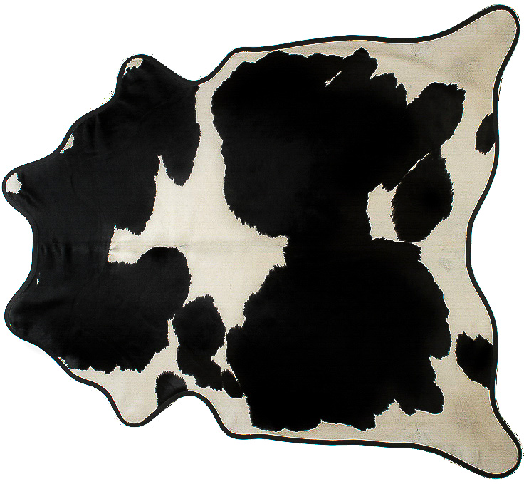 Cowhide Rug Black And White Special 36 Sqft