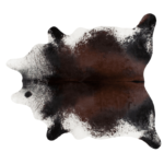 Cowhide Rug | Chocolate and White | XL |43 SQFT