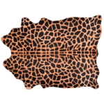 Giraffe on Beige | Cowhide Rug