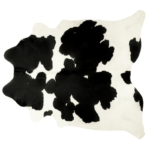 COWHIDE RUG | BLACK AND WHITE SPECIAL WITH CANVAS BACKING | XL | 39 SQ FT