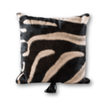 Zebra Medium Hide Pillow (16" x 16")
