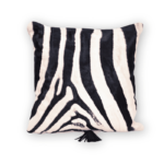 Zebra Large Hide Pillow (20" x 20")