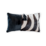 Zebra Hide 3 Panel Pillow (12" x 20")