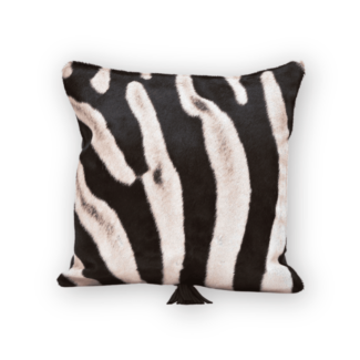 Zebra Medium Hide Pillow (16" x 16")